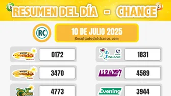Win 4, La Fantastica Noche, Pijao de Oro y todos los chances de anoche jueves 10 de julio de 2025