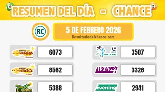 Resultados de Play Four Día, Cash Three Noche, La Culona Noche y todos los chances del jueves 5 de febrero de 2026