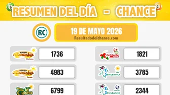 Últimos resultados de Evening, Play Four Día, Chontico Día y todos los chances de anoche martes 19 de mayo de 2026