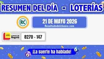Loterías de  de anoche jueves 21 de mayo de 2026