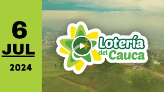 Lotería del Cauca: resultado último sorteo de anoche sábado 6 de julio de 2024