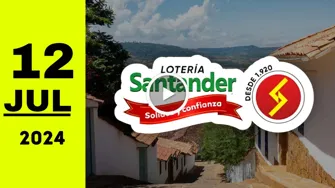 Resultado de Lotería de Santander de hoy viernes 12 de julio de 2024