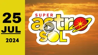 Resultado Super Astro Sol: último sorteo chance de hoy jueves 25 de julio de 2024