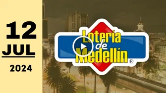 Resultado de Lotería de Medellín del viernes 12 de julio de 2024