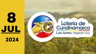 Lotería de Cundinamarca: resultado último sorteo de anoche lunes 8 de julio de 2024