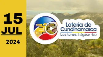 Lotería de Cundinamarca: resultado último sorteo del lunes 15 de julio de 2024