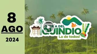 Lotería del Quindío: resultado último sorteo de anoche jueves 8 de agosto de 2024