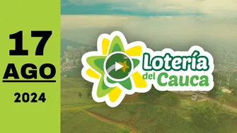 Lotería del Cauca: resultado último sorteo de hoy sábado 17 de agosto de 2024