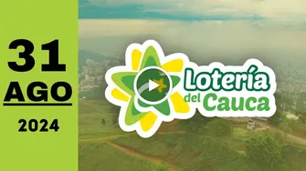 Resultado Lotería del Cauca: último sorteo de hoy sábado 31 de agosto de 2024