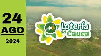 Lotería del Cauca: resultado último sorteo de ayer sábado 24 de agosto de 2024