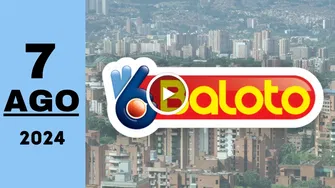 Baloto: resultado último sorteo de anoche miércoles 7 de agosto de 2024