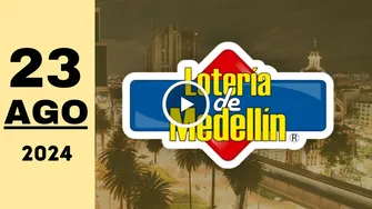 Resultado de Lotería de Medellín del viernes 23 de agosto de 2024