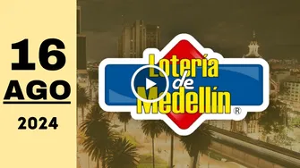 Resultado Lotería de Medellín: último sorteo de anoche viernes 16 de agosto de 2024