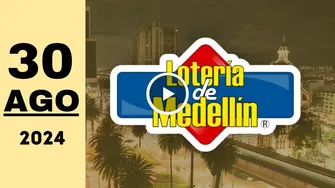 Lotería de Medellín: resultado último sorteo del viernes 30 de agosto de 2024