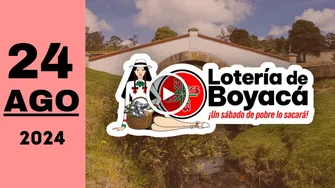 Lotería de Boyacá: resultado último sorteo de hoy sábado 24 de agosto de 2024