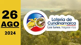 Resultado de Lotería de Cundinamarca de ayer lunes 26 de agosto de 2024