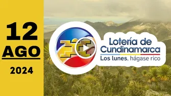 Lotería de Cundinamarca: resultado último sorteo del lunes 12 de agosto de 2024