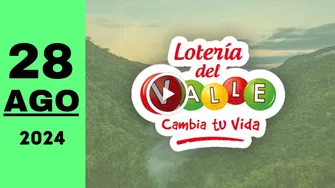 Resultado de Lotería del Valle de anoche miércoles 28 de agosto de 2024