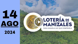 Resultado de Lotería de Manizales del miércoles 14 de agosto de 2024