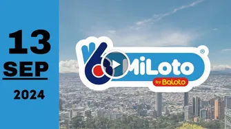 MiLoto: resultado último sorteo de hoy viernes 13 de septiembre de 2024