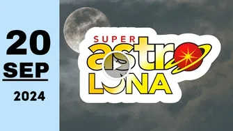 Super Astro Luna: resultado último sorteo de hoy viernes 20 de septiembre de 2024