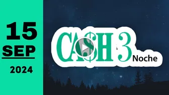 Cash Three Noche: resultado último sorteo del domingo 15 de septiembre de 2024