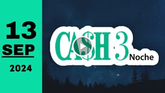 Resultado Cash Three Noche: último sorteo chance del viernes 13 de septiembre de 2024