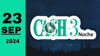 Resultado Cash Three Noche: último sorteo de hoy lunes 23 de septiembre de 2024