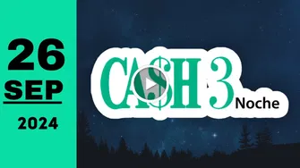 Cash Three Noche: resultado último sorteo chance de hoy jueves 26 de septiembre de 2024