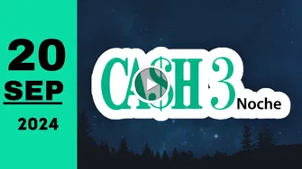 Resultado Cash Three Noche: último sorteo chance de hoy viernes 20 de septiembre de 2024