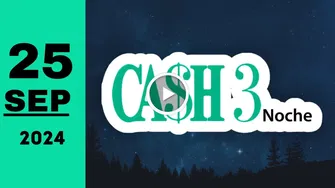 Resultado de Chance Cash Three Noche de hoy miércoles 25 de septiembre de 2024