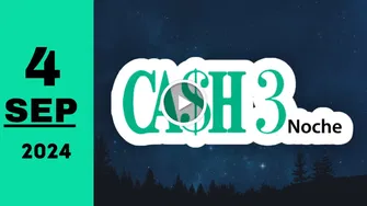 Cash Three Noche: resultado último sorteo chance del miércoles 4 de septiembre de 2024