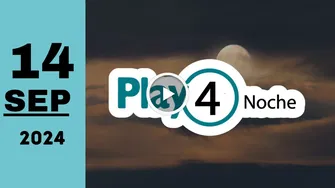 Play Four Noche: resultado último sorteo del sábado 14 de septiembre de 2024