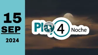 Play Four Noche: resultado último sorteo chance de hoy domingo 15 de septiembre de 2024