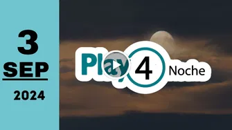 Play Four Noche: resultado último sorteo chance de hoy martes 3 de septiembre de 2024