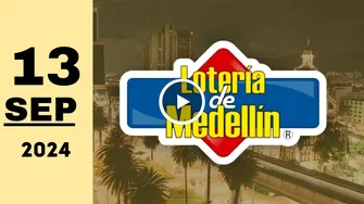 Resultado Lotería de Medellín: último sorteo de hoy viernes 13 de septiembre de 2024