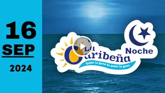 La Caribeña Noche: resultado último sorteo de anoche lunes 16 de septiembre de 2024