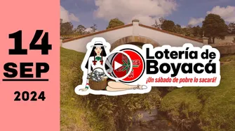 Lotería de Boyacá: resultado último sorteo de hoy sábado 14 de septiembre de 2024