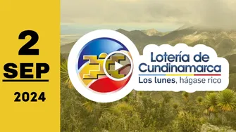 Lotería de Cundinamarca: resultado último sorteo de ayer lunes 2 de septiembre de 2024