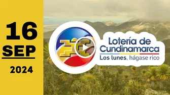 Lotería de Cundinamarca: resultado último sorteo del lunes 16 de septiembre de 2024