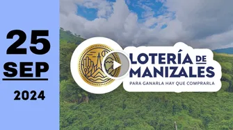 Resultado Lotería de Manizales: último sorteo de anoche miércoles 25 de septiembre de 2024