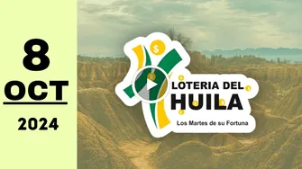 Lotería del Huila: resultado último sorteo de hoy martes 8 de octubre de 2024