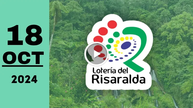 Resultado de Lotería de Risaralda del viernes 18 de octubre de 2024