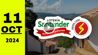 Resultado Lotería de Santander: último sorteo del viernes 11 de octubre de 2024