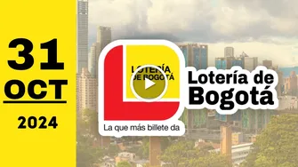 Resultado Lotería de Bogotá: último sorteo de ayer jueves 31 de octubre de 2024