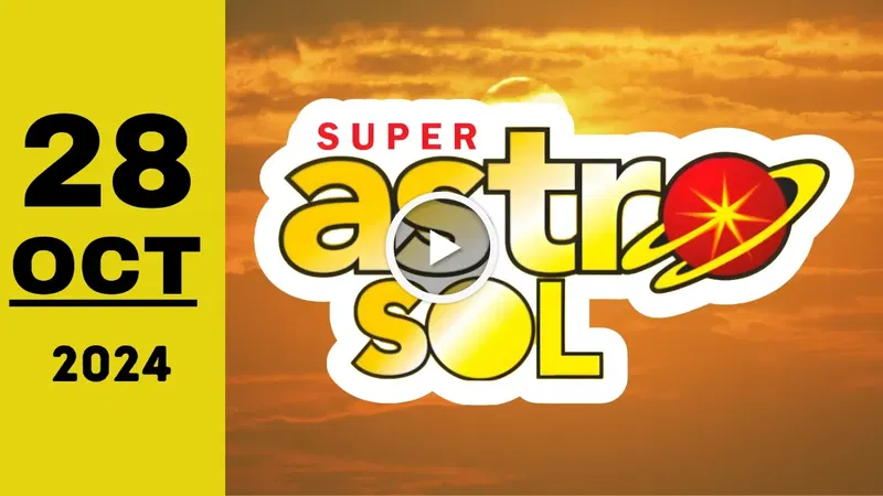 Super Astro Sol: resultado último sorteo chance del lunes 28 de octubre de 2024