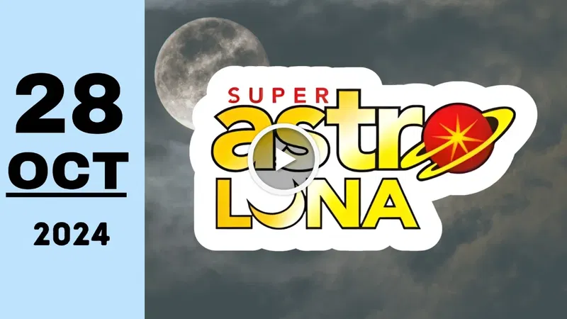 Resultado de Super Astro Luna de ayer lunes 28 de octubre de 2024