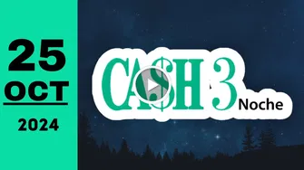 Resultado Cash Three Noche: último sorteo chance del viernes 25 de octubre de 2024