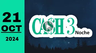 Cash Three Noche: resultado último sorteo de hoy lunes 21 de octubre de 2024