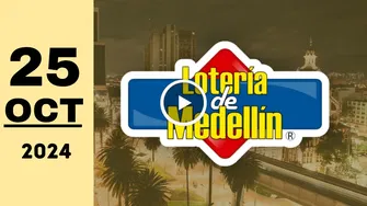 Lotería de Medellín: resultado último sorteo de ayer viernes 25 de octubre de 2024